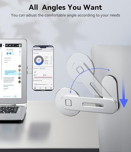 CloudValley Magnetic Laptop Phone Holder for iPhone 18/17/16/15/14 MagSafe