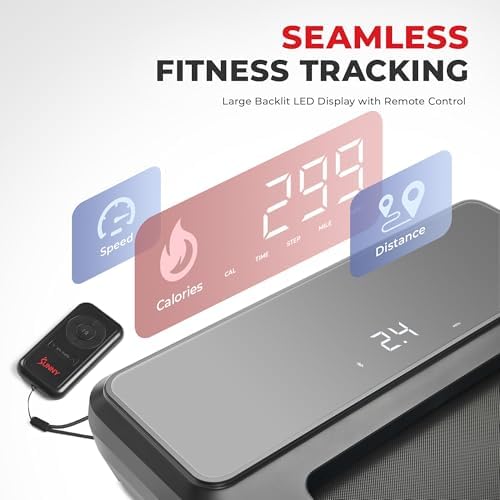 Sunny Health & Fitness Treadpad Auto Incline Treadmill Walking Pad