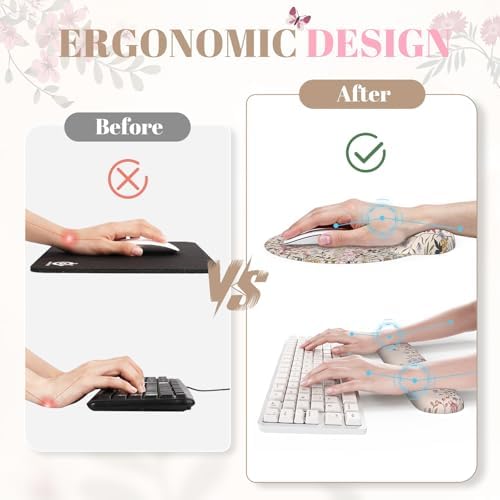 iCasso Beige Keyboard Mat 35.4"x15.7", Desk Protector for Workspace