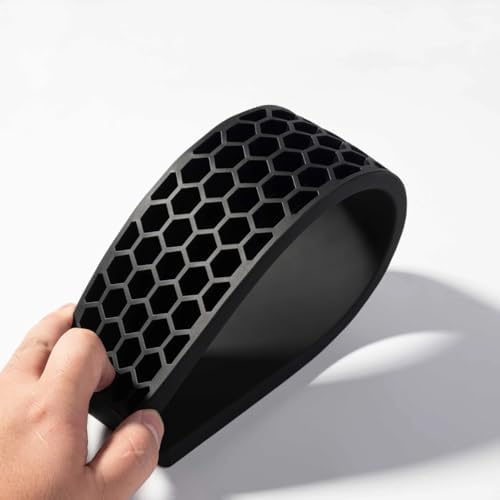 Keychron Silicone Wrist & Palm Rest, 12.89" Length – Supports 75% Compact Keyboard Series V1/V2/Q1/Q2/Q9 & Lemokey P1 (Pro/Max/HE) – Anti-Slip Base – Smooth & Washable - Black
