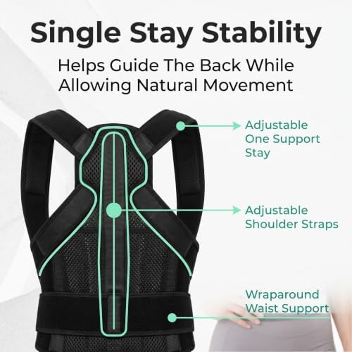 Posture Corrector for Women & Men, Full Back Brace for Office Use