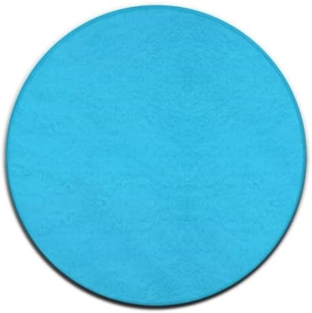 Highly Premium Quality Floor Mat, Office Chair Decor Mat, Room Sofa Yoga Soft Round Carpet Blue, 36inch