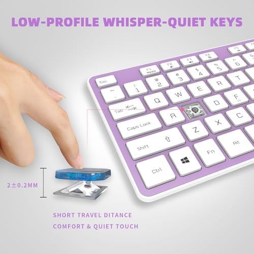 USB Wired Keyboard for Window,Comfortable Quiet Chocolate Keys, Durable Ultra-Slim Wired Computer Keyboard(QWERTY) for PC, Windows 11/10/8/7/XP/Vista KB1430