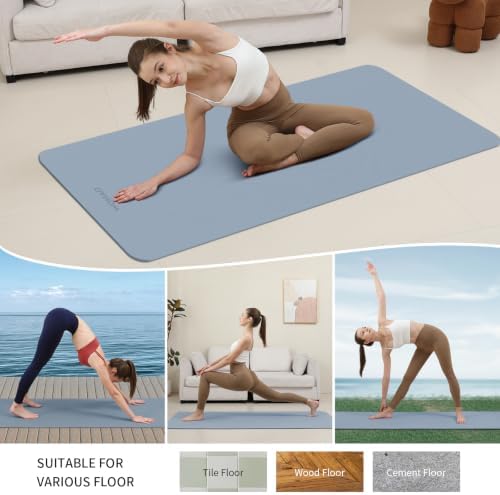 Extra Wide & Thick 8mm Yoga Mat, 72"x31.5"