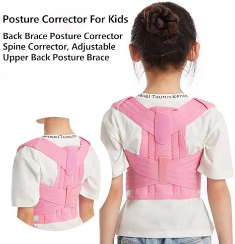 Back Brace Posture Corrector Kid Teenagers,Adjustable Upper Back Straightener Lumbar Support Belt for Hunchback Correction Pain Relief,Breathable Spine Support Brace Spine Corrector