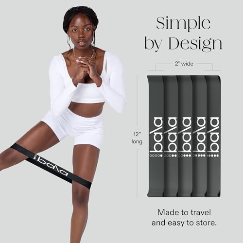 Bala Bands Resistance Bands, Elastic Booty Bands for Home Workouts, 5 Pack