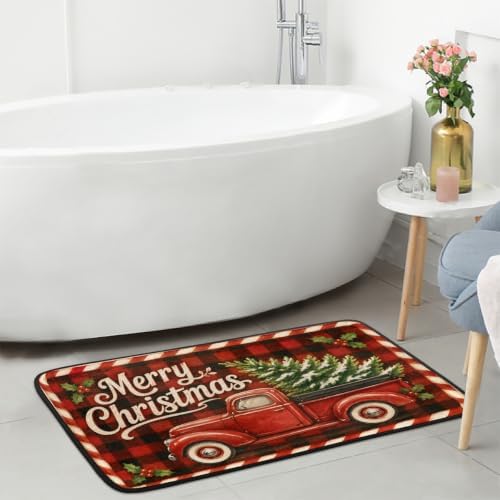 Christmas Door Mat Non-Slip Kitchen Rug Entrance Welcome Mat C-3