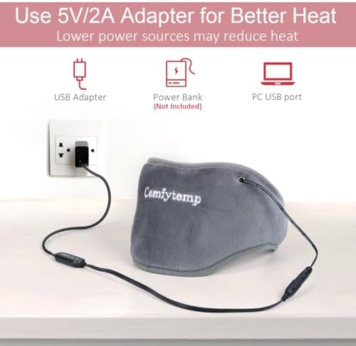 Neck Heating Pad, USB Wearable Heating Pad, Heated Neck Wrap for Warmth