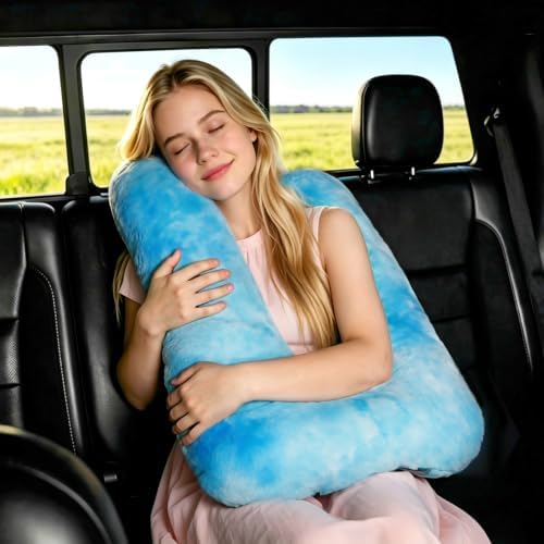 Atablyn Travel Pillows for Car Back Seat & Airplane - U Shaped Travel Pillow for Adults and Children, Head Neck Body Support Pillow for Family Long Distance Travel