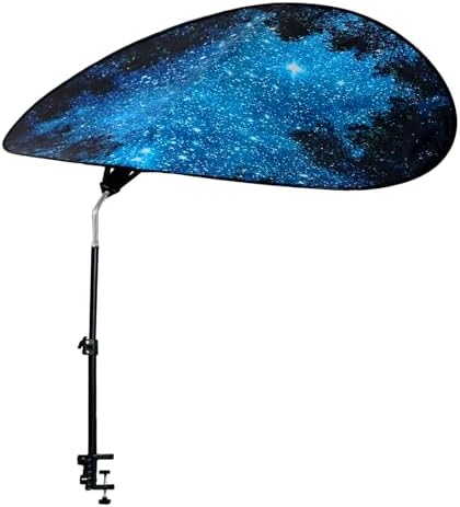 Large Size 52''Office Cubicle Shade Cubicle Desk LightShield to Block Anti-Glare Cover Light Sensitive Professionals Cubicle Light Quick Install Shading LightShade with Clamp(Patent Pending)