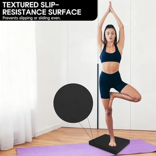 Exercise Balance Pad，Balance Foam Mat for Physical Therapy Equipment & Strength Stability Training, Slip Resistant Foam Mat for Yoga, Pilates, Meditation，Gardening knee pads