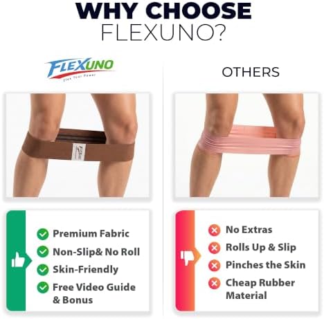 HABBY Sport Fabric Resistance Bands Set of 4