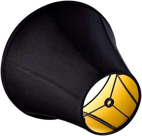 GO&SO Black Bell Lamp Shade, Medium, 6" Top x 13" Bottom x 9.8" High