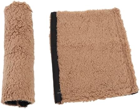 Premium Sheepskin Chair Armrest Pad, Fleece Armrest Cushion for Chairs, Enhanced Comfort and Skin Protection, Armrest Protector for Home or Office Use, Fits Most Chairs