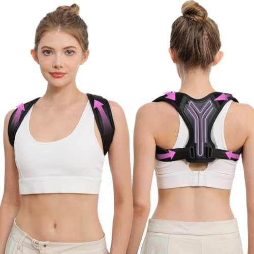Confident Women Posture Corrector, Easy-Adjust Shoulder Upper Back Brace