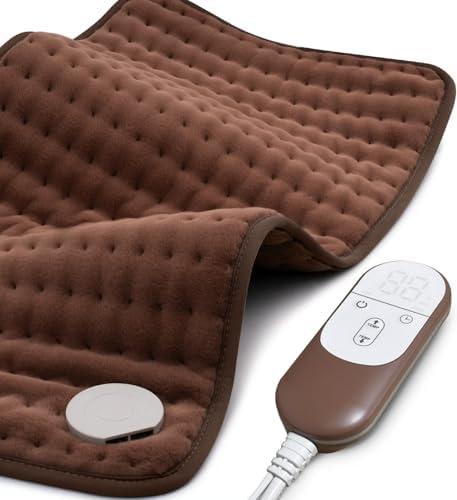 VALGELUIK Heating Pad for Back Pain Relief, 12"x24" Electric Heat Pad Gifts