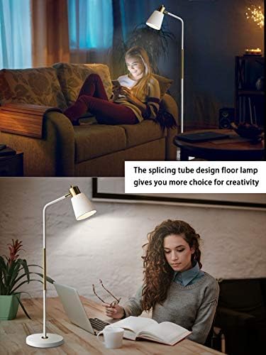 LALISU Floor Lamp Industrial Floor Lamps Reading Farmhouse Standing Lamp