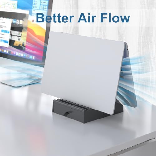 Vertical Laptop Stand, with Storage Adjustable 4 in 1 ABS