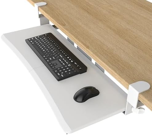 UPGRAVITY Extra Large Keyboard Tray Under Desk White