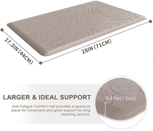 Kitchen Mat Cushioned Anti-Fatigue Comfort Standing Mat Rug for Home,Office