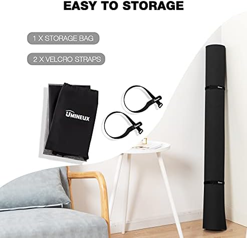 UMINEUX Large Yoga Mat for Men and Women 1/4 & 2/5 Inch Extra Thick TPE Fitness Mat for Home Gym Workout, Non-Slip, Eco Friendly Exercise Mat for Yoga, Pilates, Stretching, Meditation