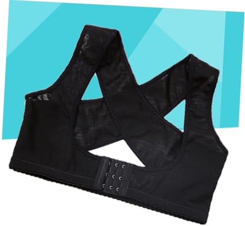 Adjustable Posture Corrector Belt for Women Black Size S Nylon Spandex