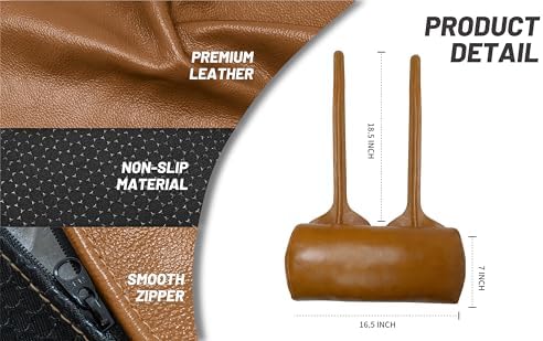 BOWERBIRD Genuine Leather Recliner Head Pillow-Head and Neck Pillow-Headrest Cushion for Neck Pain Relief and Cervical Support