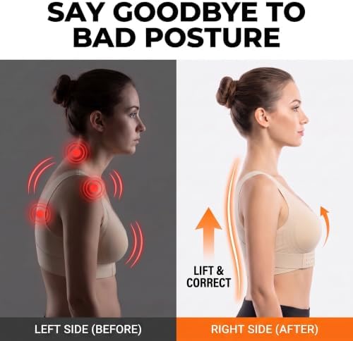 Posture Corrector Bra for Women Wireless Back Support Plus Size Sports Bra