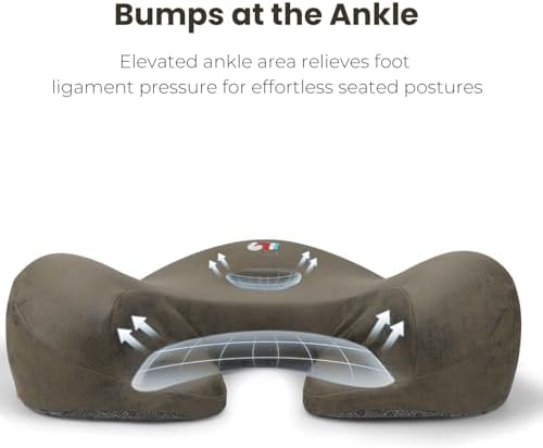 Meditation Cushion Memory Foam Floor Pillow for Cross Legged Sitting