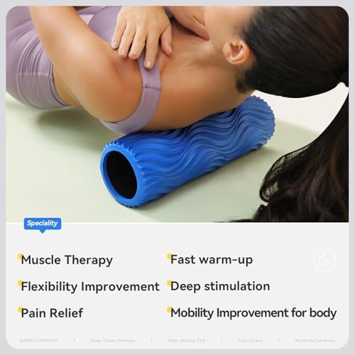 SUBCULTUREPICK Medium Density Foam Roller for Deep Tissue Muscle Massage