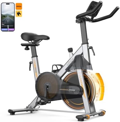 HitGo Office Exercise Bike Desk Chair,330 lbs Heavy Duty Under Desk Bike with 9-Level Height Adjustable Seat 24.4"-33.8",8-Level Resistance & Rolling Wheels,Quiet Fitness Chair for Home Office
