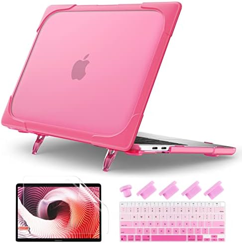 Batianda Heavy Duty Case for MacBook Air 13 Inch 2018-2020, Pink