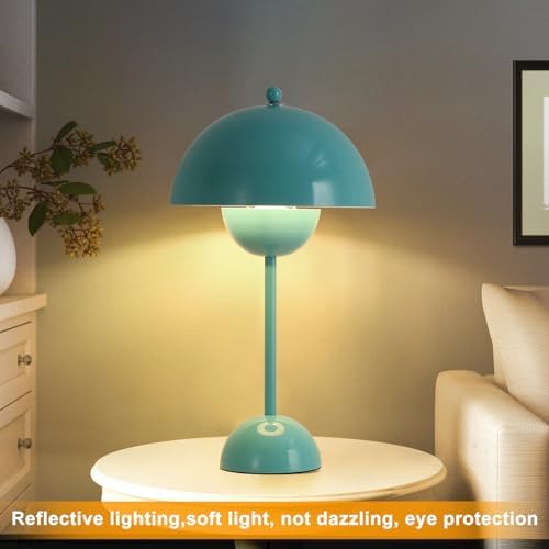 Creative Mid-Century Modern Bud Table Lamp for Home&Office, Turquoise