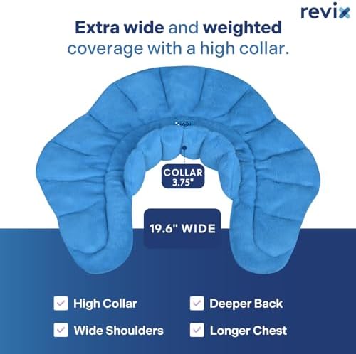 REVIX Neck Heating Pad Microwavable, Weighted Microwave Shoulder Wrap