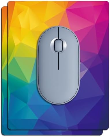 Colorful Mini Mouse Pad Small Size 2 Pack, Portable Mousepad for Laptop