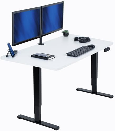 VIVO White 55 x 28 in Standing Desk, DESK-KIT-2B55W