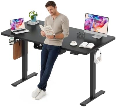 SANODESK 63''x32'' Large Electric Computer Height Adjustable Standing Desk