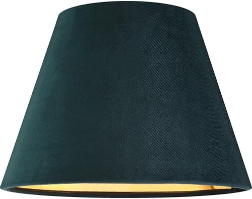 GO&SO Small Mini Green Velvet Lamp Shade Set of 1,5"×9"×6.4" Bell Shade
