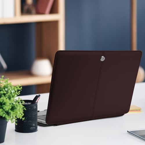MOSISO PU Leather Sleeve Case Compatible with MacBook Air 13.6 inch