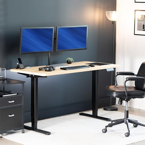 VIVO Light Wood 60 x 24 in Standing Desk, DESK-KIT-2B6C