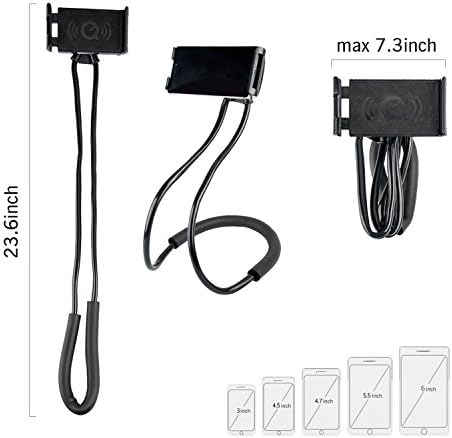 011 Neck Cell Desk Bed,Bike and Motorcycle Mount,Lazy Bracket Mobile Phone Stand Holder (Black)