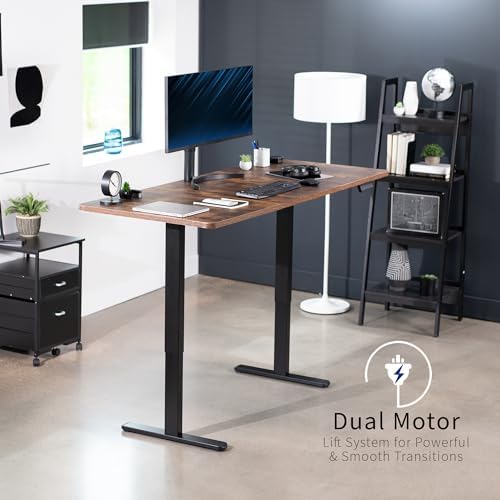 VIVO Rustic Vintage Brown 71 x 30 in Standing Desk, DESK-KIT-E2B7N