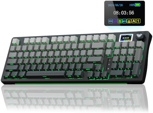 AULA S98 Pro Wireless Mechanical Gaming Keyboard with Screen, Knob, 96 Keys