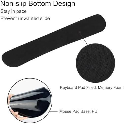 Mouse Pad and Keyboard Wrist Rest Support,Ergonomic Mouse Pad Set