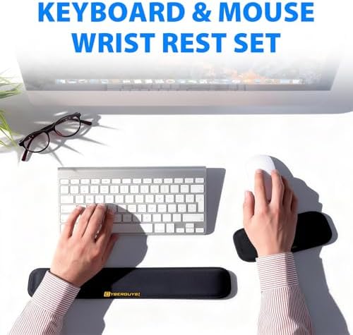 Cyberguys! Ergonomic Keyboard Wrist Rest and Mouse Pad Set