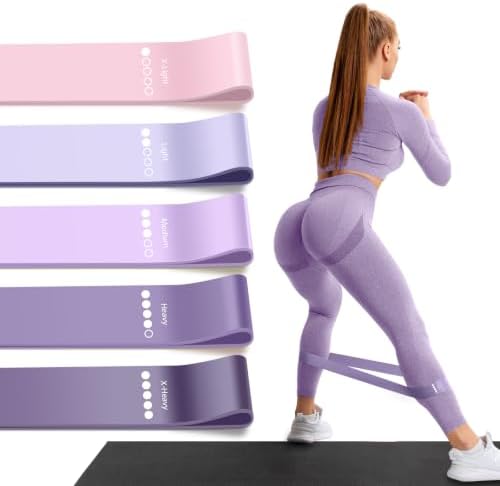 Resistance Bands for Working Out, 5 Levels Exercise Bands Set