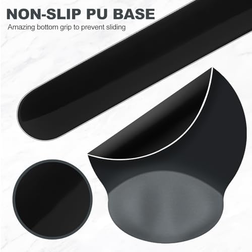 AIMSA Mouse Pad with Wrist Rest Support, Keyboard Wrist Rest Set, Ergonomic Memory Foam Mousepad for Computer Keyboard, Easy Typing and Pain Relief, Black Gray