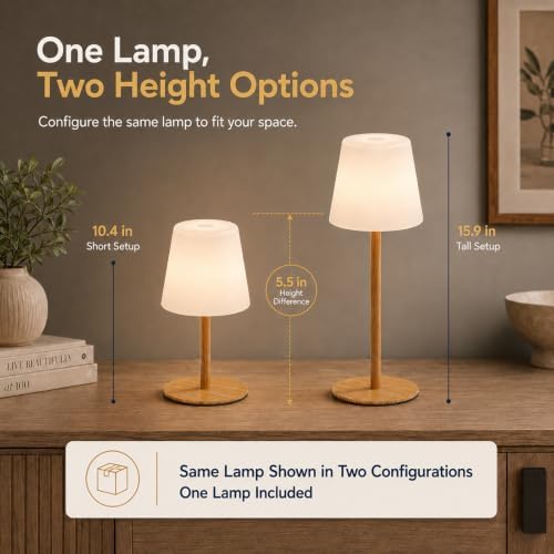 Shower Lamp Rechargeable Waterproof Lamp, Cordless Table Lamp for Bathroom