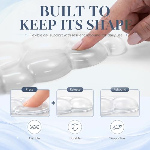 Gel Cloud Wrist Rest, Keyboard & Mouse Pad Set for Office, Non-Slip Support