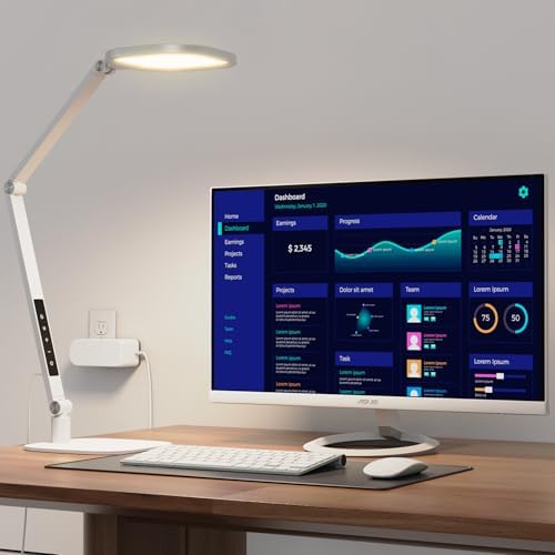 LitONES LED Desk Lamp for Home Office, Soft Edge-lit Design, Modern Style